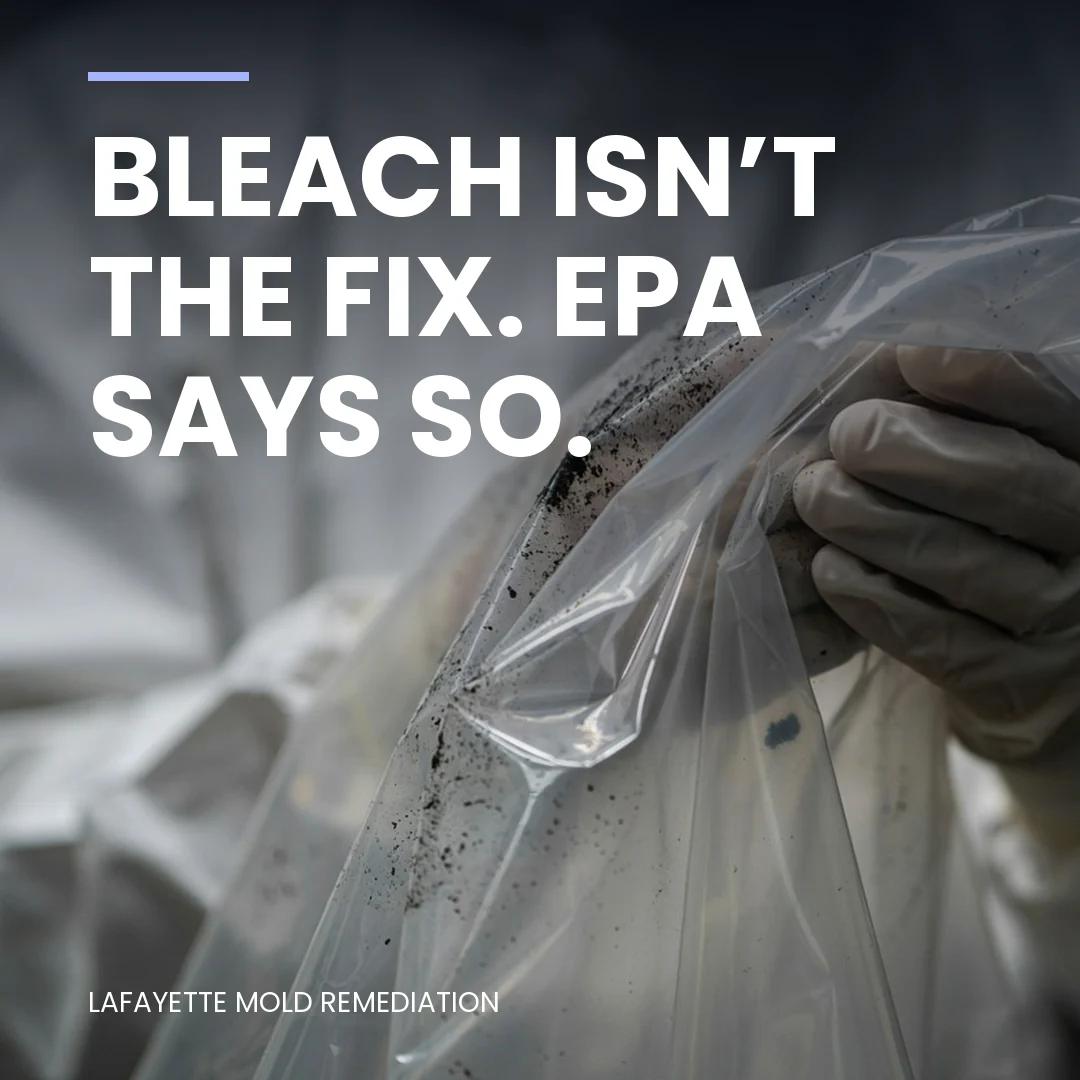 Bleach isn’t the fix. EPA says so.